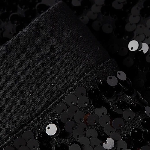 EXPRESS High Waisted Sequin Leggings - Picture 6 of 8